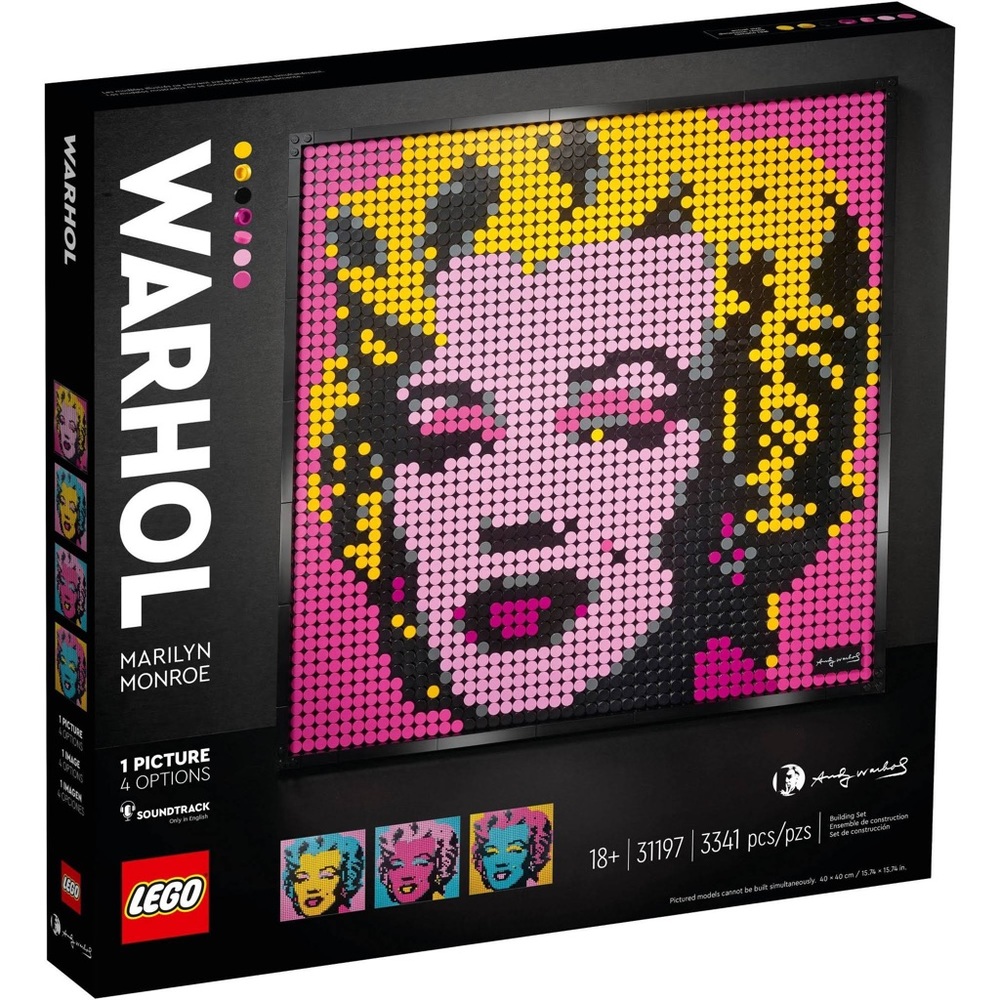 LEGO Marilyn Monro Andy Warhol Art